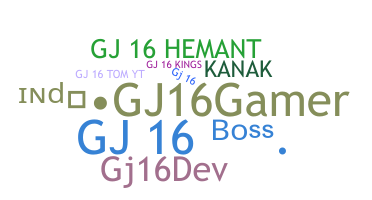 उपनाम - GJ16