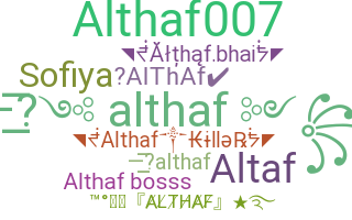 उपनाम - Althaf