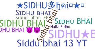 उपनाम - Sidhubhai