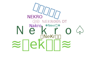 उपनाम - Nekro