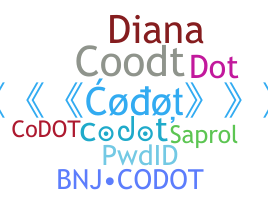 उपनाम - codot