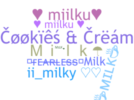 उपनाम - Milk