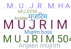 उपनाम - Mujrim