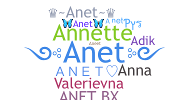 उपनाम - Anet