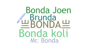 उपनाम - Bonda