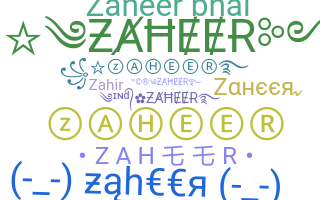 उपनाम - Zaheer