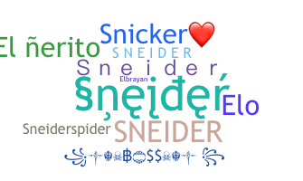 उपनाम - Sneider
