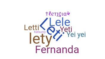 उपनाम - Leticia