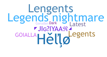 उपनाम - LeGenTs