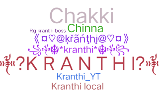 उपनाम - Kranthi