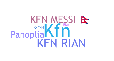 उपनाम - KFN