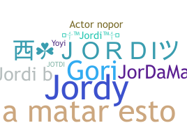 उपनाम - Jordi