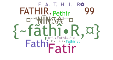 उपनाम - Fathir