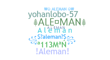 उपनाम - Aleman