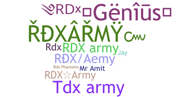 उपनाम - RDXarmy