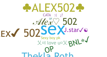 उपनाम - Alex502