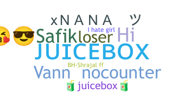 उपनाम - Juicebox