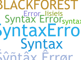 उपनाम - Syntaxerror