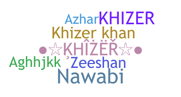 उपनाम - Khizer