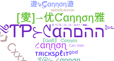 उपनाम - Cannon